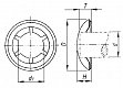 Zajišťovací klobouček - STARLOCK 8mm ocel